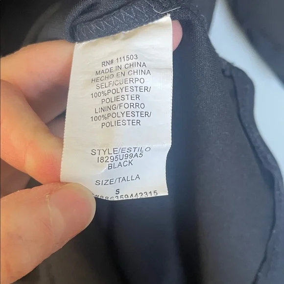 Lily Rose size small black sheer shirt dress with accented collar dark academia - Picture 12 of 12